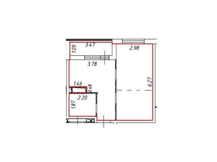 36 м², 1-комнатная квартира 5 500 000 ₽ - изображение 1