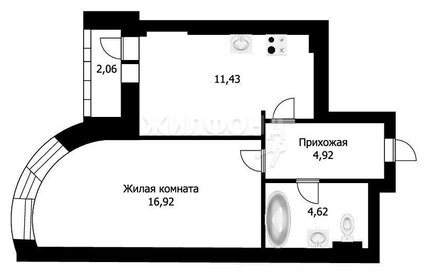 40 м², квартира-студия 6 100 000 ₽ - изображение 116