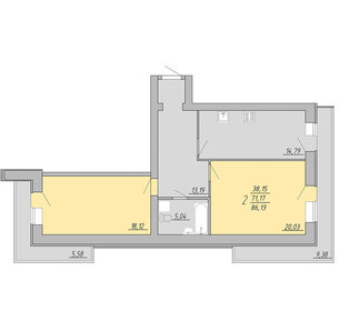 98 м², 3-комнатная квартира 7 999 000 ₽ - изображение 118