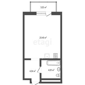 Квартира 32,6 м², студия - изображение 1