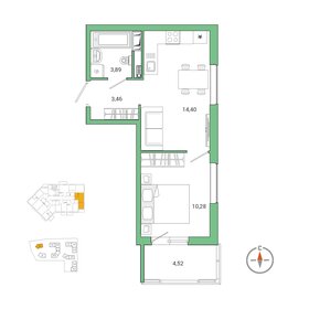 40,1 м², 1-комнатная квартира 3 380 000 ₽ - изображение 16