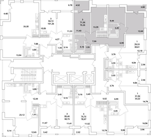 Квартира 75,4 м², 3-комнатная - изображение 2