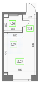 33,7 м², квартира-студия 12 700 000 ₽ - изображение 87