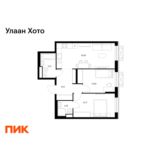 47,6 м², 2-комнатная квартира 10 981 172 ₽ - изображение 22