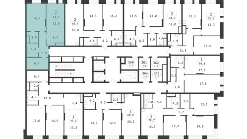 58,3 м², 2-комнатная квартира 12 123 714 ₽ - изображение 14