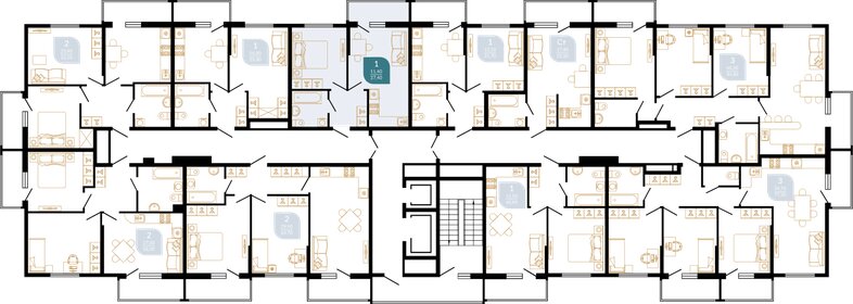 36 м², 1-комнатная квартира 6 300 000 ₽ - изображение 63