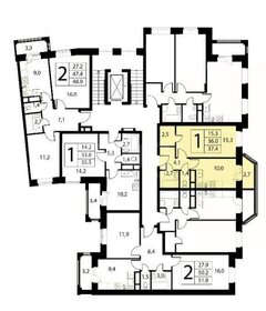 87,7 м², 1-комнатная квартира 14 500 000 ₽ - изображение 74