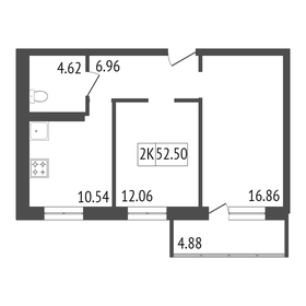 52,6 м², 2-комнатная квартира 5 255 000 ₽ - изображение 80