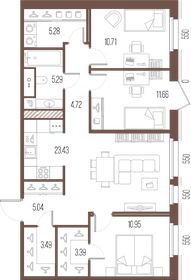 83,8 м², 3-комнатная квартира 29 068 190 ₽ - изображение 11