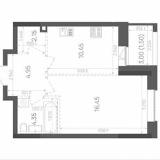 Квартира 39,9 м², 1-комнатная - изображение 2