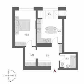 48,5 м², 2-комнатная квартира 8 800 000 ₽ - изображение 14