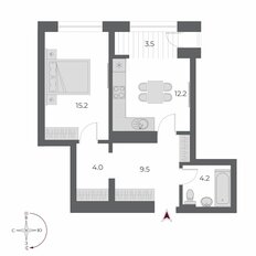 Квартира 48,6 м², 2-комнатная - изображение 3