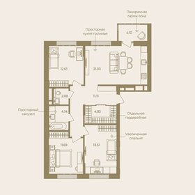 80 м², 3-комнатная квартира 13 990 000 ₽ - изображение 19