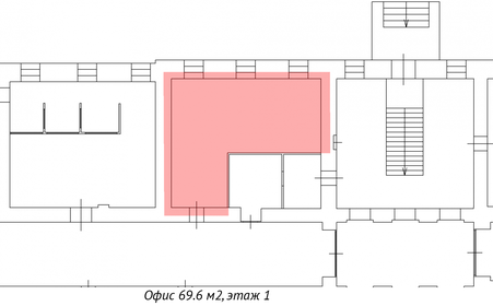 69,6 м², офис - изображение 5