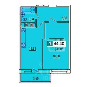 42,3 м², 1-комнатная квартира 4 200 000 ₽ - изображение 37