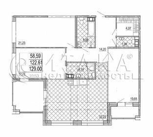Квартира 129 м², 3-комнатная - изображение 1