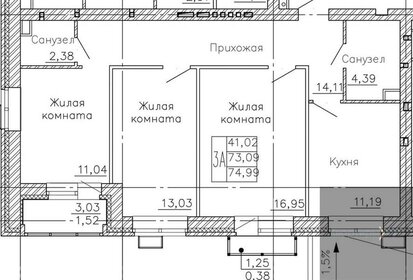 38 м², 1-комнатная квартира 1 850 ₽ в сутки - изображение 51