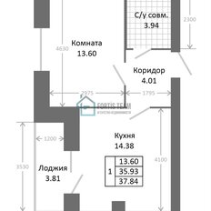 Квартира 39,7 м², 1-комнатная - изображение 4