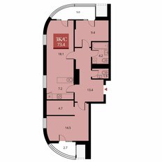 Квартира 77,3 м², 3-комнатная - изображение 2