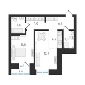 49,4 м², 2-комнатная квартира 9 000 000 ₽ - изображение 77