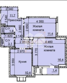 Квартира 53 м², 2-комнатная - изображение 1