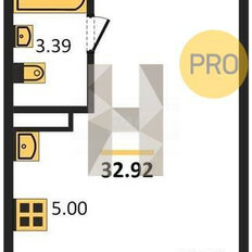 Квартира 32,9 м², студия - изображение 5