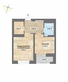 41 м², 1-комнатная квартира 4 700 000 ₽ - изображение 101