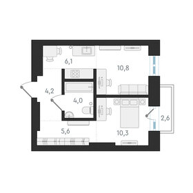 41,1 м², 2-комнатная квартира 8 400 000 ₽ - изображение 61