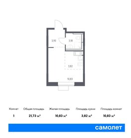 Квартира 21,7 м², студия - изображение 1