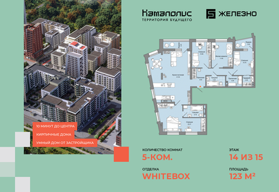 Квартира 123 м², 5-комнатная - изображение 1