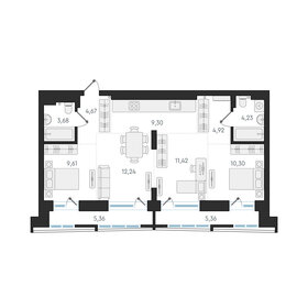 85,3 м², 4-комнатная квартира 15 650 000 ₽ - изображение 21