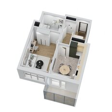 Квартира 38,3 м², 1-комнатная - изображение 4