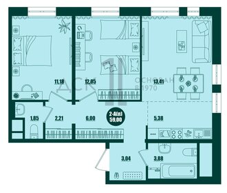 78,2 м², 2-комнатная квартира 9 600 000 ₽ - изображение 25