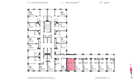 29 м², квартира-студия 10 499 999 ₽ - изображение 92