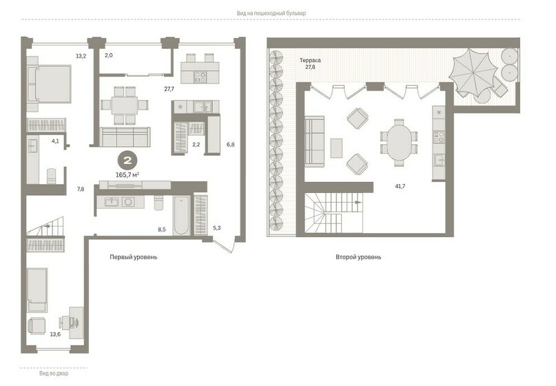 165,7 м², 3-комнатная квартира 23 930 000 ₽ - изображение 1