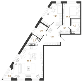 82 м², 2-комнатная квартира 27 549 244 ₽ - изображение 22