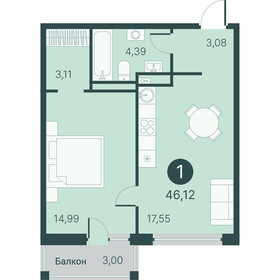 48 м², 2-комнатная квартира 5 090 000 ₽ - изображение 87