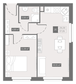 37,2 м², 1-комнатные апартаменты 5 791 797 ₽ - изображение 6