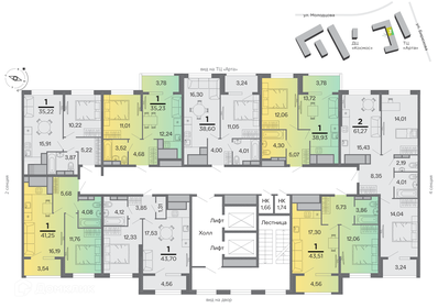 Квартира 35,2 м², 1-комнатная - изображение 2