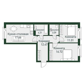 81,4 м², 3-комнатная квартира 9 359 850 ₽ - изображение 54