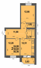 80,4 м², 3-комнатная квартира 11 300 000 ₽ - изображение 31