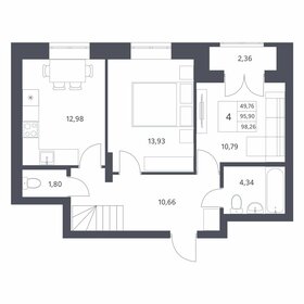 90 м², 3-комнатная квартира 9 900 000 ₽ - изображение 59