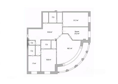 245,9 м², 5-комнатная квартира 448 803 392 ₽ - изображение 44