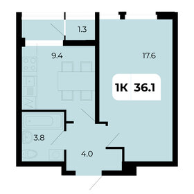 35,7 м², 1-комнатная квартира 4 337 550 ₽ - изображение 38