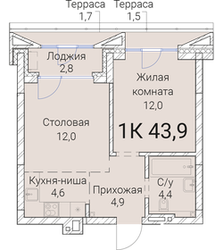 41 м², 1-комнатная квартира 7 702 500 ₽ - изображение 43