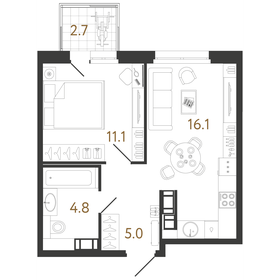 55,9 м², 1-комнатные апартаменты 12 500 000 ₽ - изображение 85