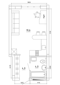 36 м², 1-комнатная квартира 4 100 000 ₽ - изображение 72