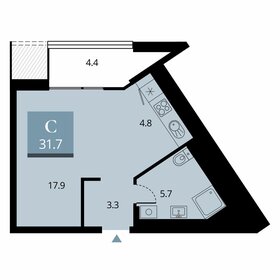 33,9 м², квартира-студия 7 350 000 ₽ - изображение 7