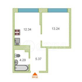 Квартира 32 м², 1-комнатная - изображение 1