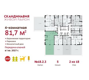 81,7 м², 4-комнатная квартира 22 032 064 ₽ - изображение 2